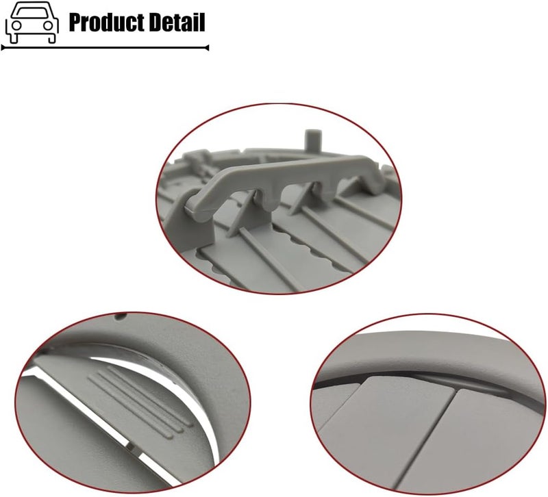 LXROAR01 2PCS Roof Headliner AC Heater Air Vents Gray Compatible with Ford Transit 2015 to 2025 Year, Roof Air AC Vent for YC3Z-19893-AA - Image 5